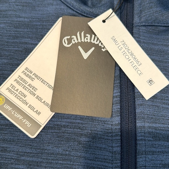 Callaway Golf SMU Tech Fleece Quarter-Zip Pullover. - Picture 6 of 15